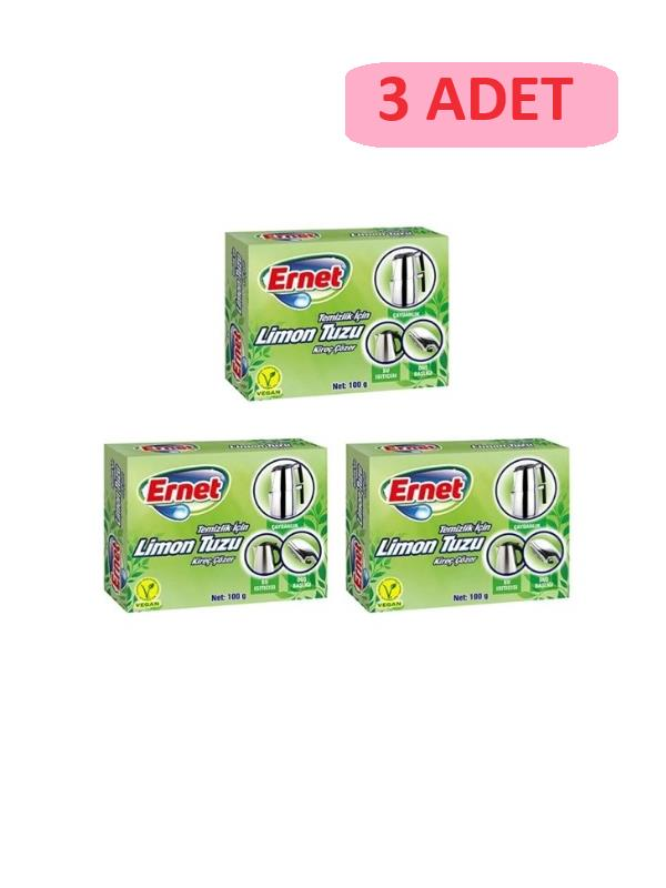 MUTFAK & BANYO TEMİZLİĞİERNETcopy009.06.0608ERNET LİMON TUZU 100 GR -3'LÜ-ERNET LİMON TUZU 100 GR -3'LÜ-
