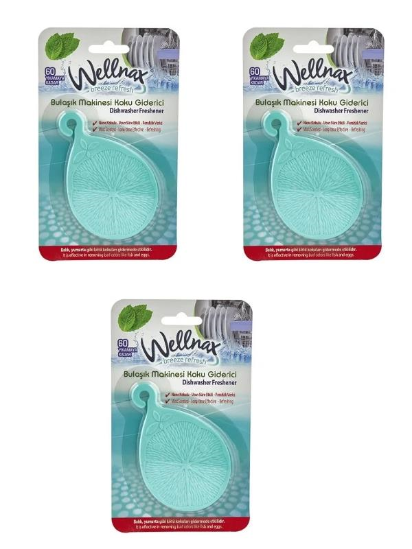 MUTFAK & BANYO TEMİZLİĞİWELLNAXcopy019.02.0010WELLNAX BULAŞIK MAKİNESİ KOKU GİDERİCİ 3'LÜ NANE 10054WELLNAX BULAŞIK MAKİNESİ KOKU GİDERİCİ 3'LÜ NANE 10054