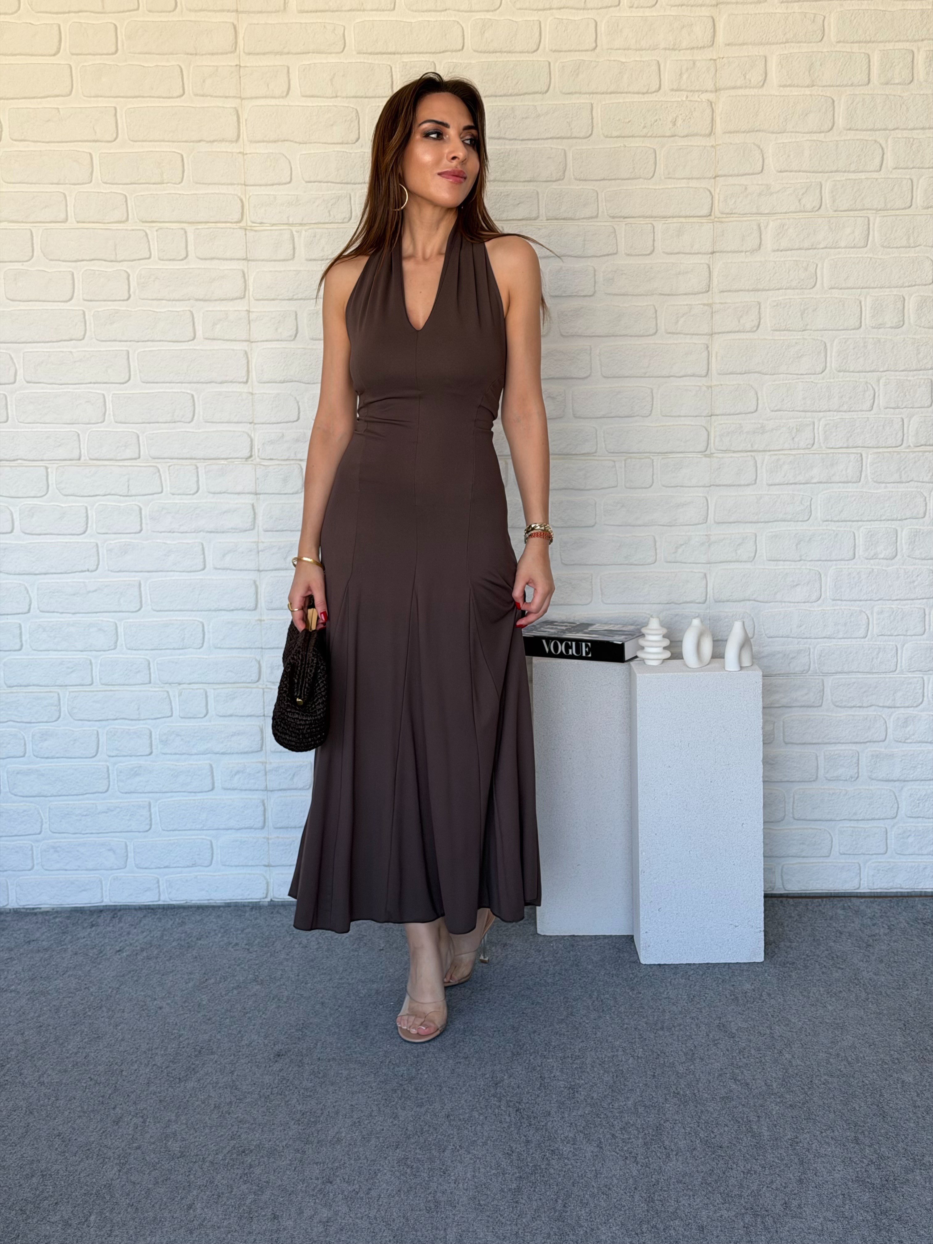 Halter Yaka Elbise