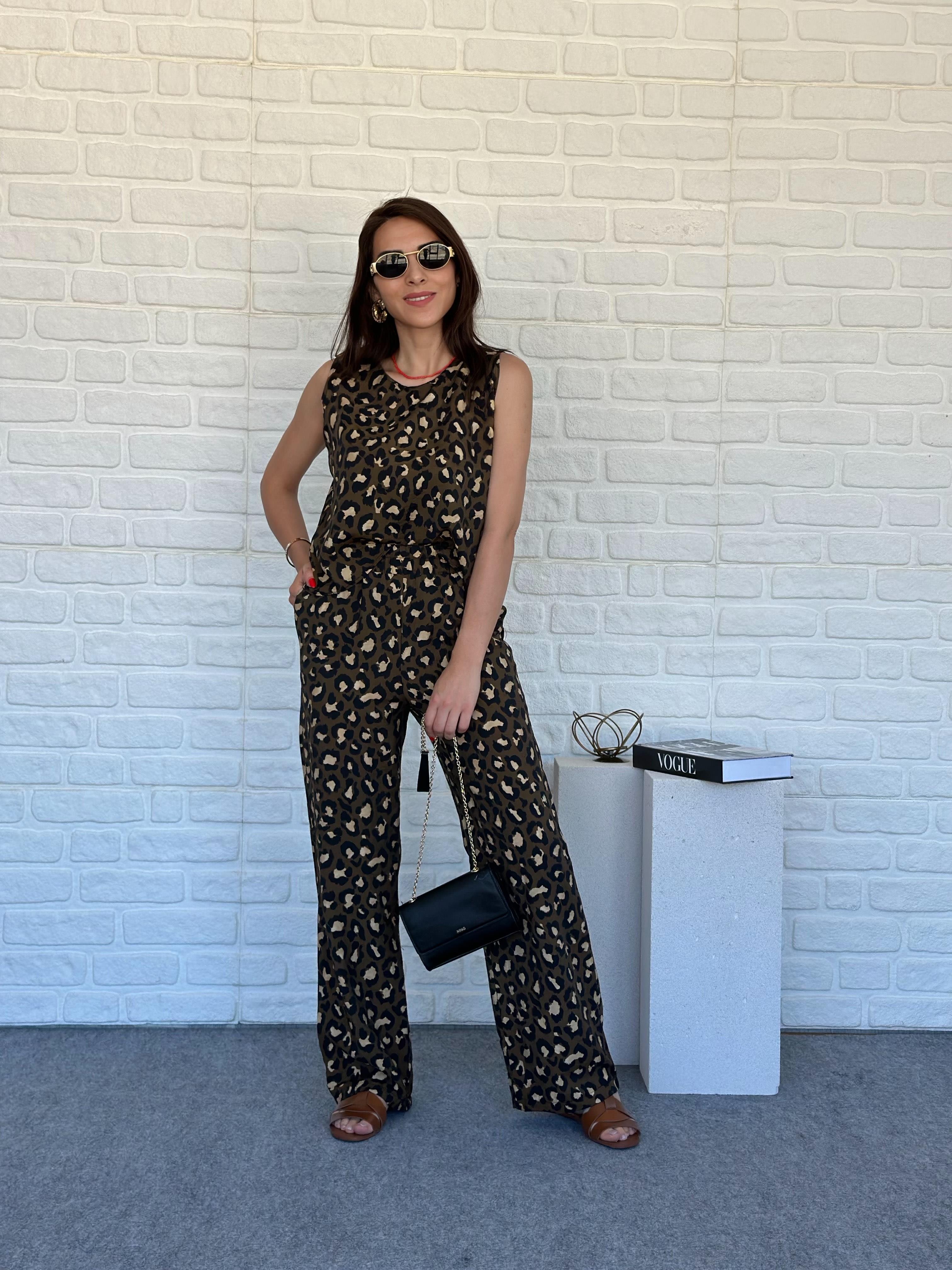 Leo Pantolon Takım Brown