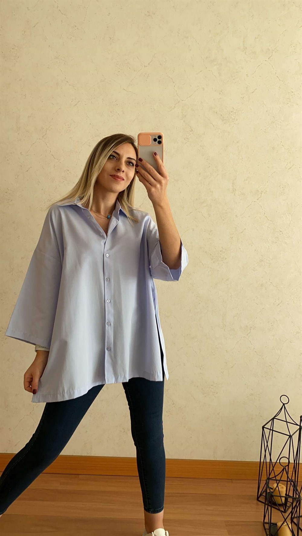 Bebe Mavi Tunik Gömlek