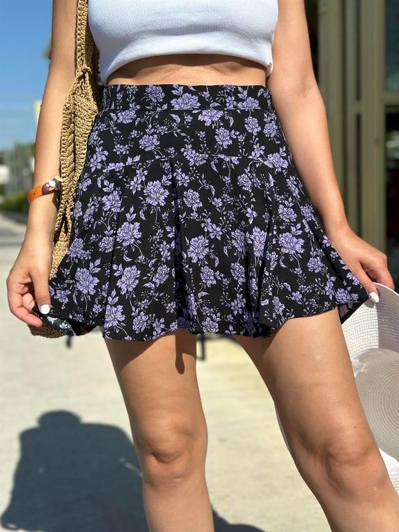 Flower Şort Etek