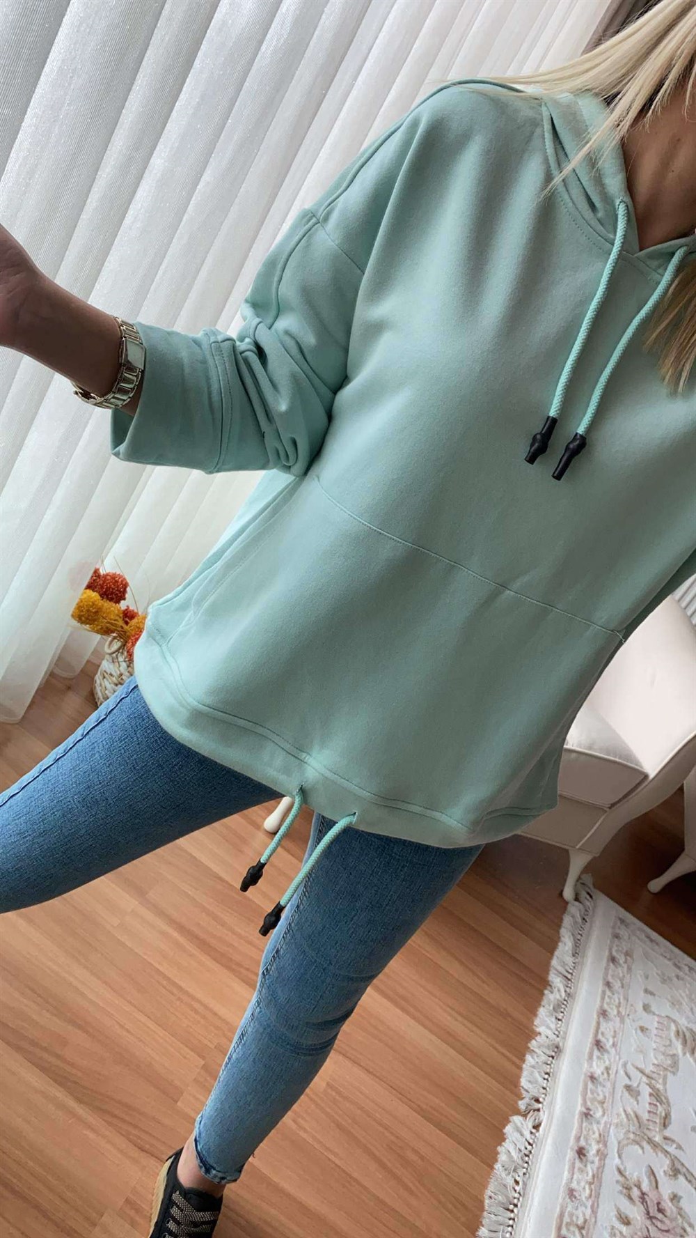 Styln mint hoodie hot sale