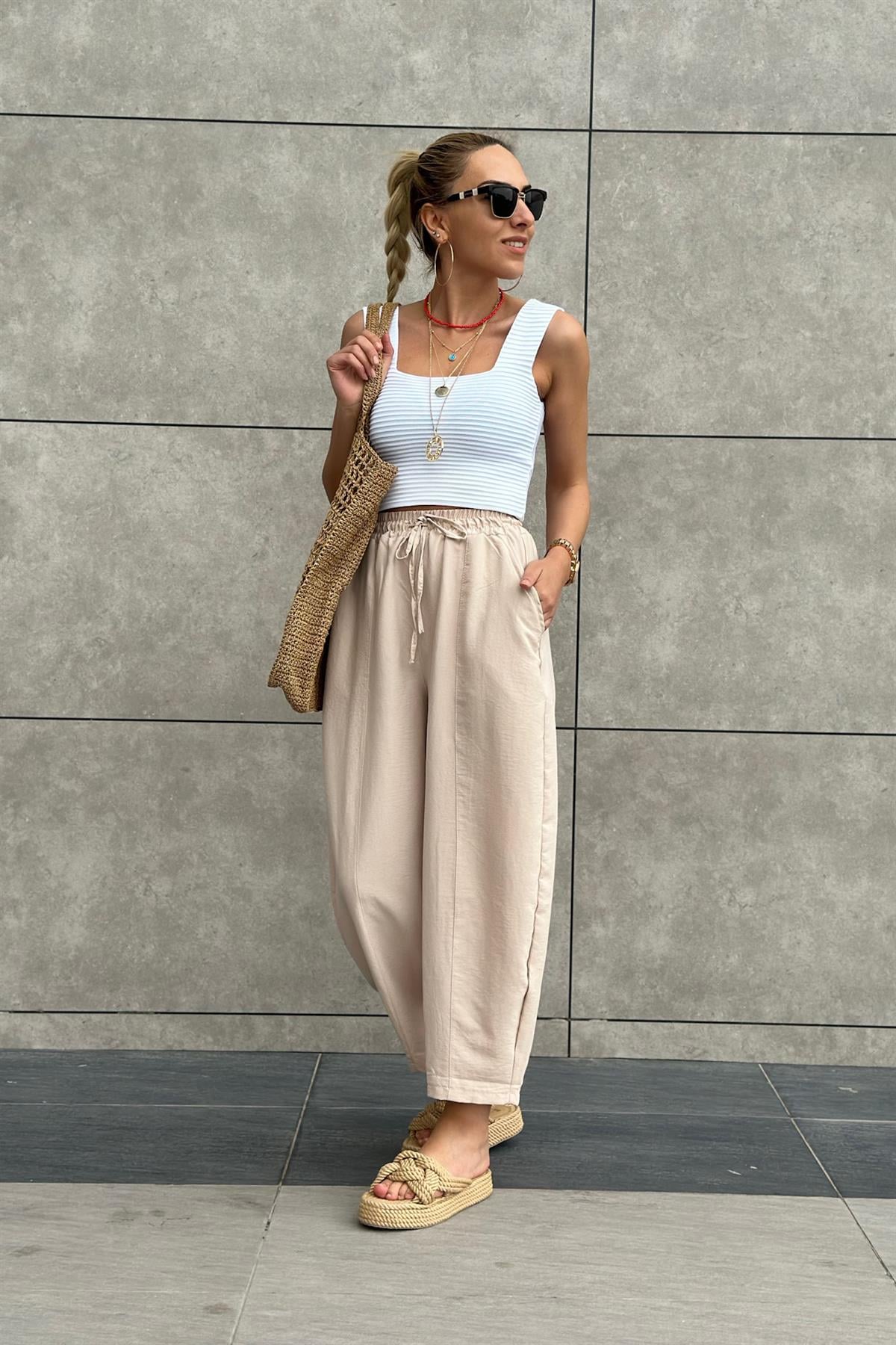 Şalvar Pantolon Taş