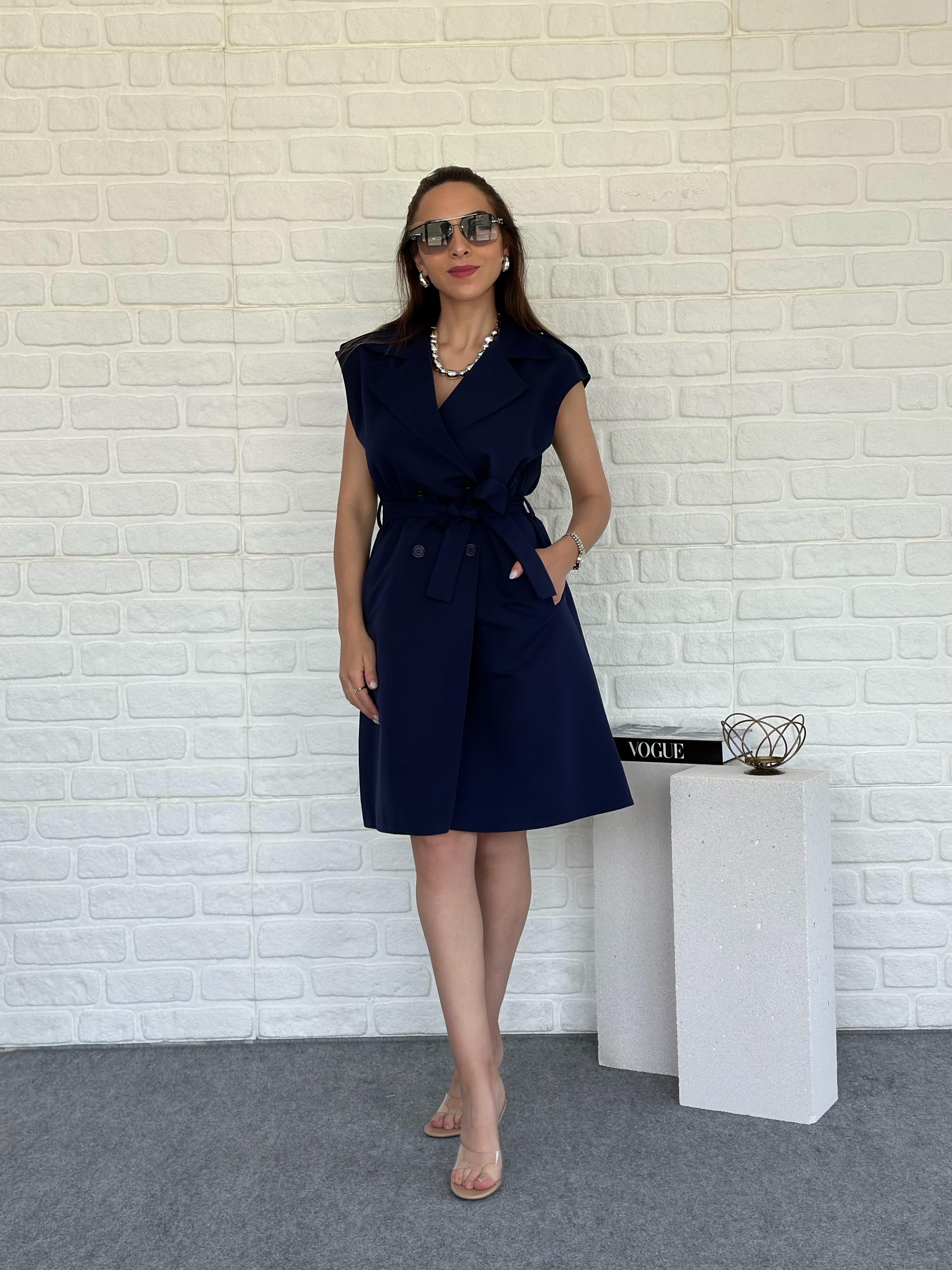 Trench Yelek Elbise Laci