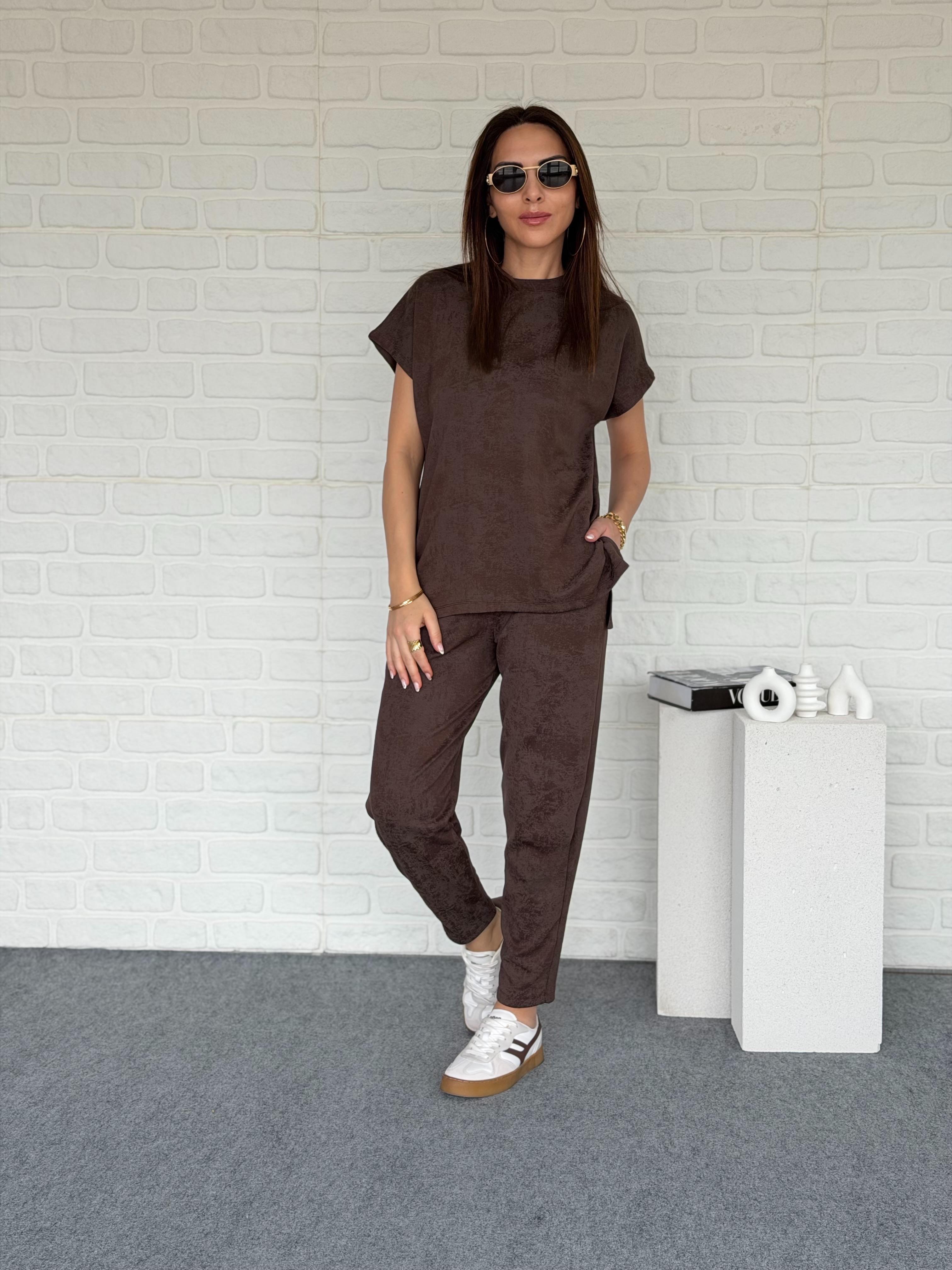 Yıkamalı Modal Takım Kahve