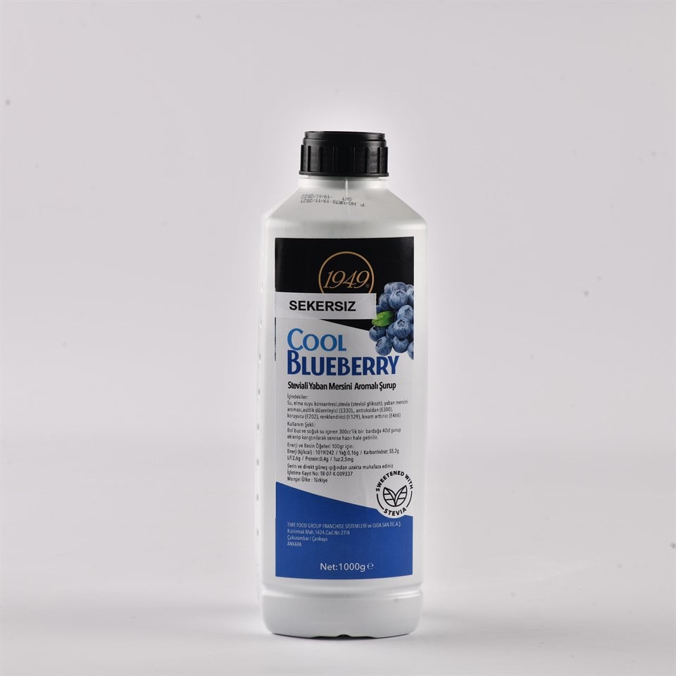 1000 GR COOL BLUEBERRY STEVIA