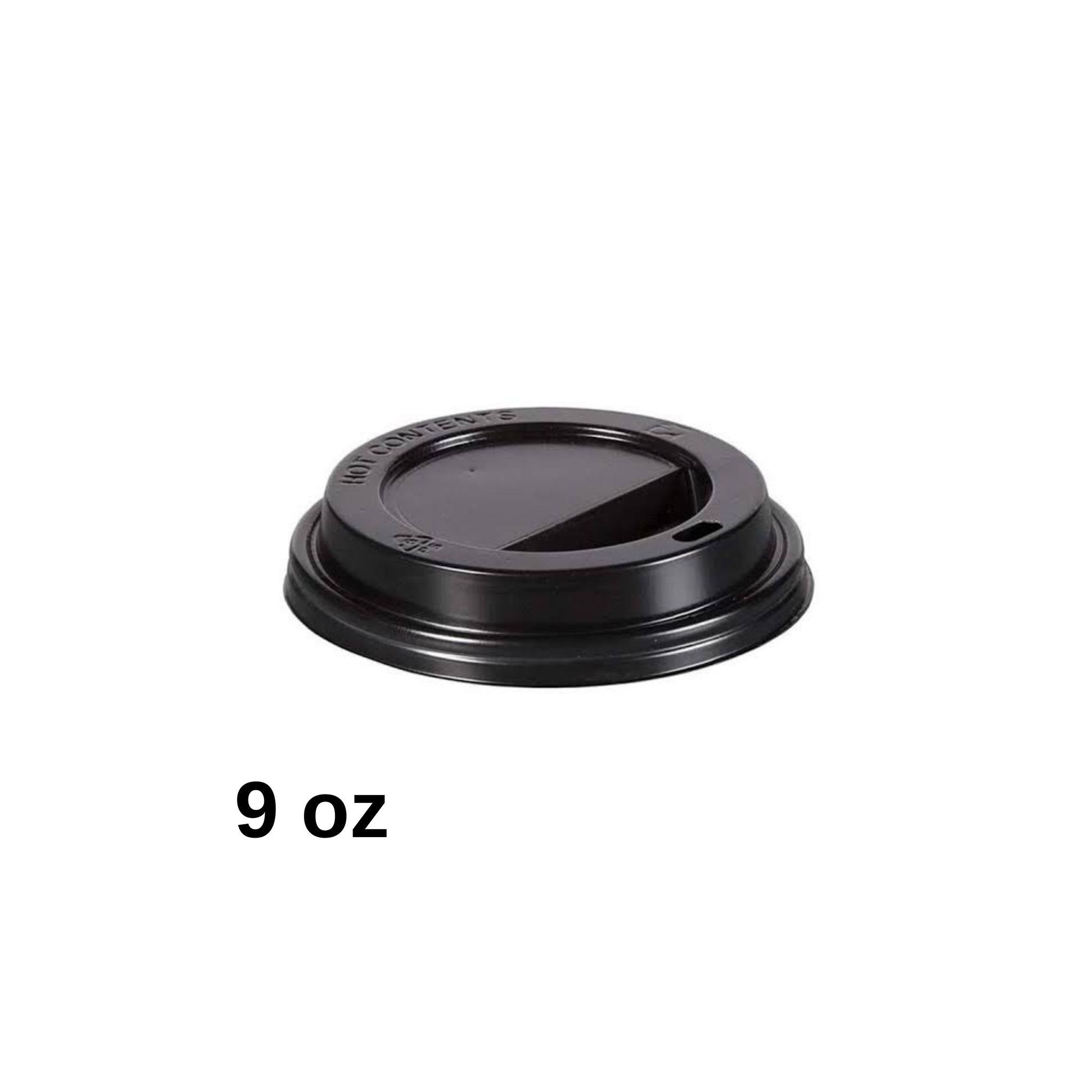 KA 9 Oz Küçük Boy Karton Bardak Kapağı Siyah 1000 Adet