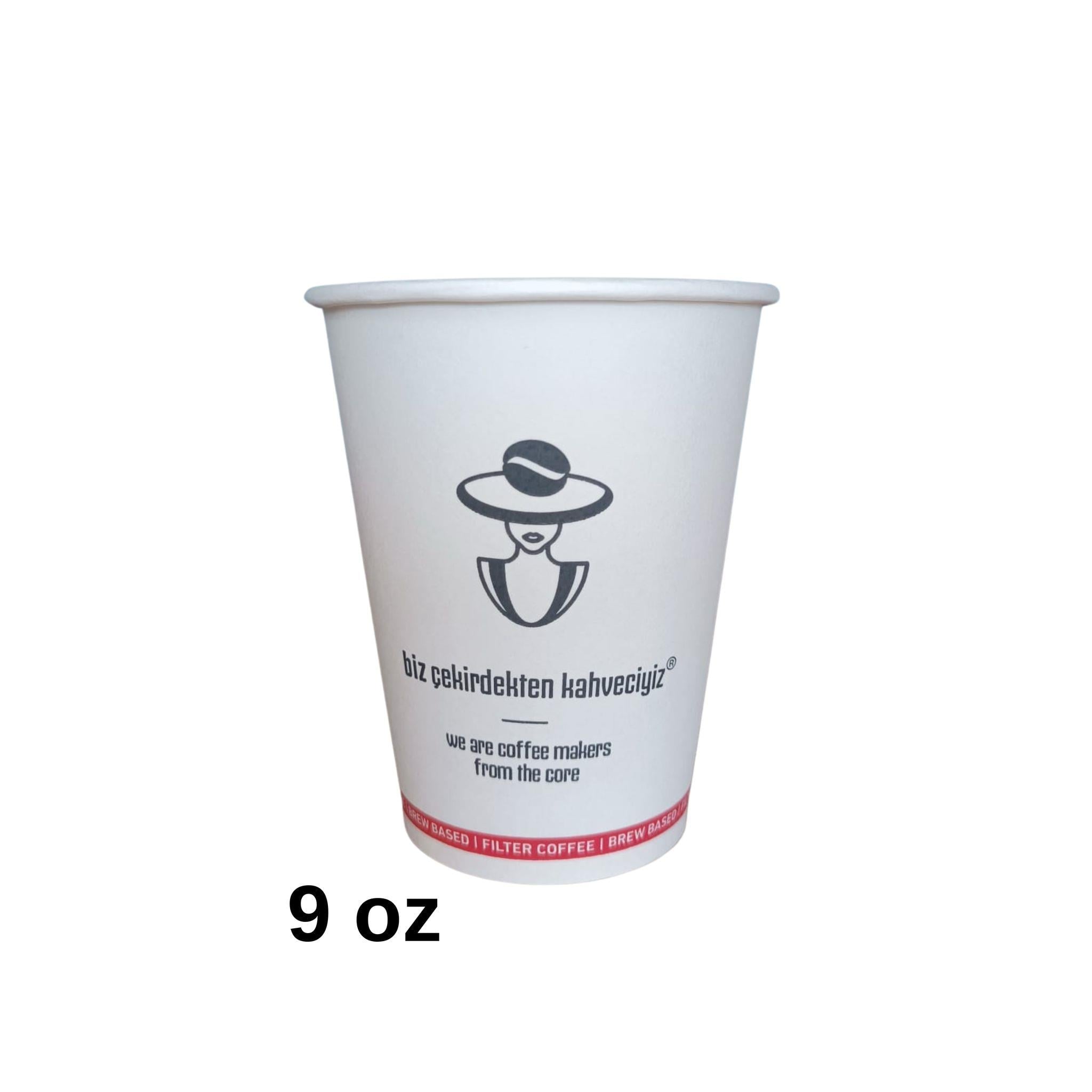 KA Baskılı Karton Bardak Filtre 9 Oz (1000 Adet)