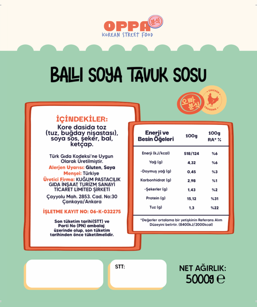 OPPA BALLI SOYA TAVUK SOSU 5155 GR