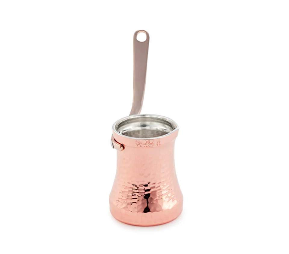SOY 2.boy gümüş iç kaplama bakır cezve 140 ML