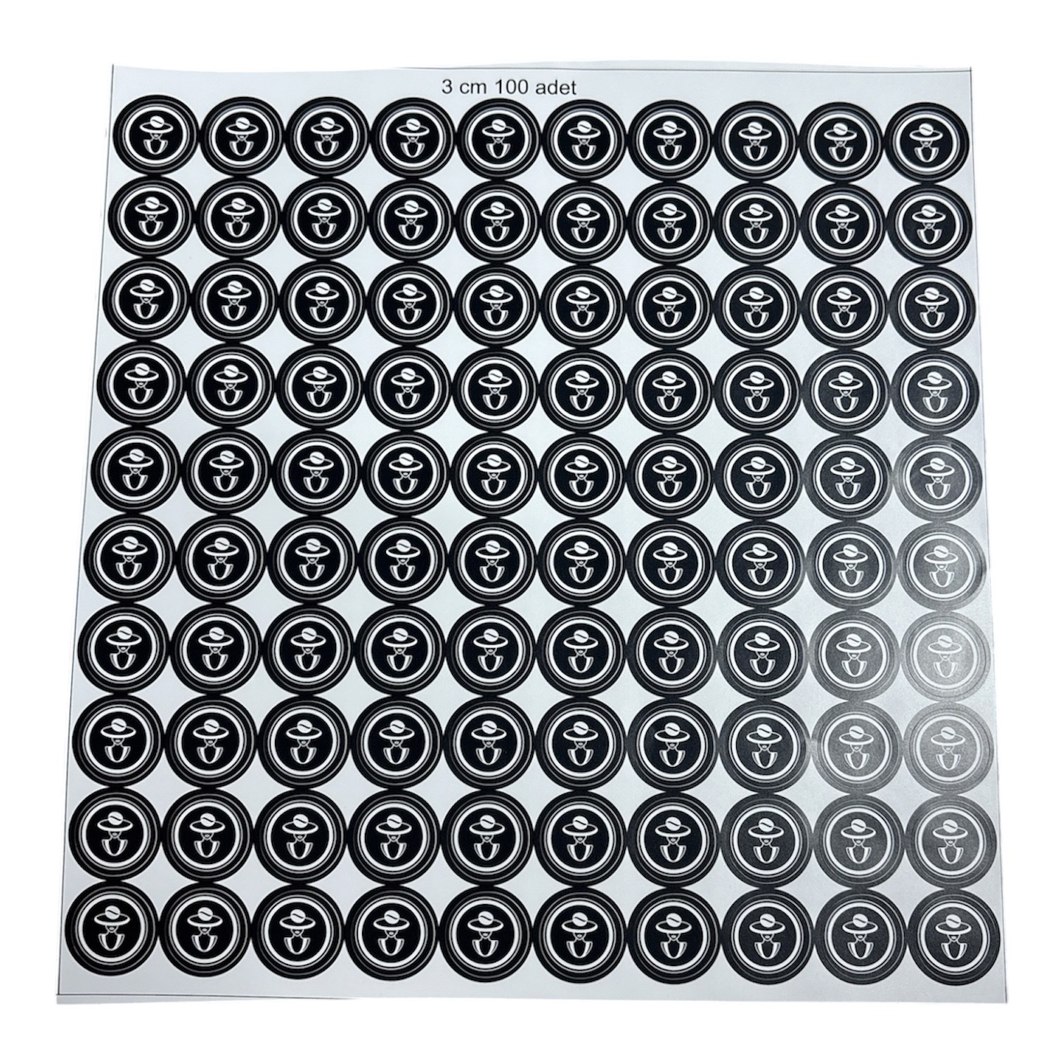 3*3 cm YUVARLAK ETIKET (90 ADET)
