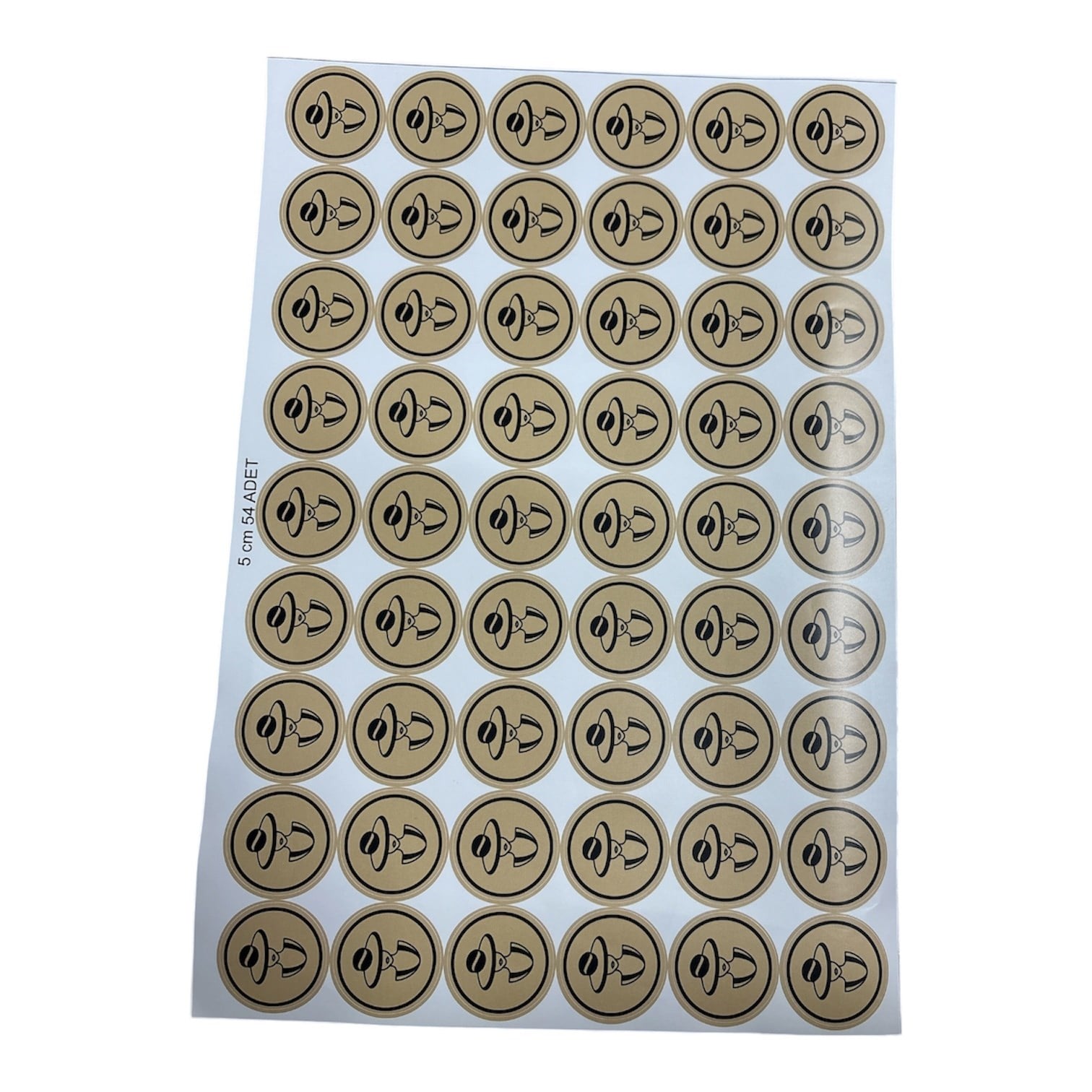 5*5 cm YUVARLAK ETIKET (54 ADET)