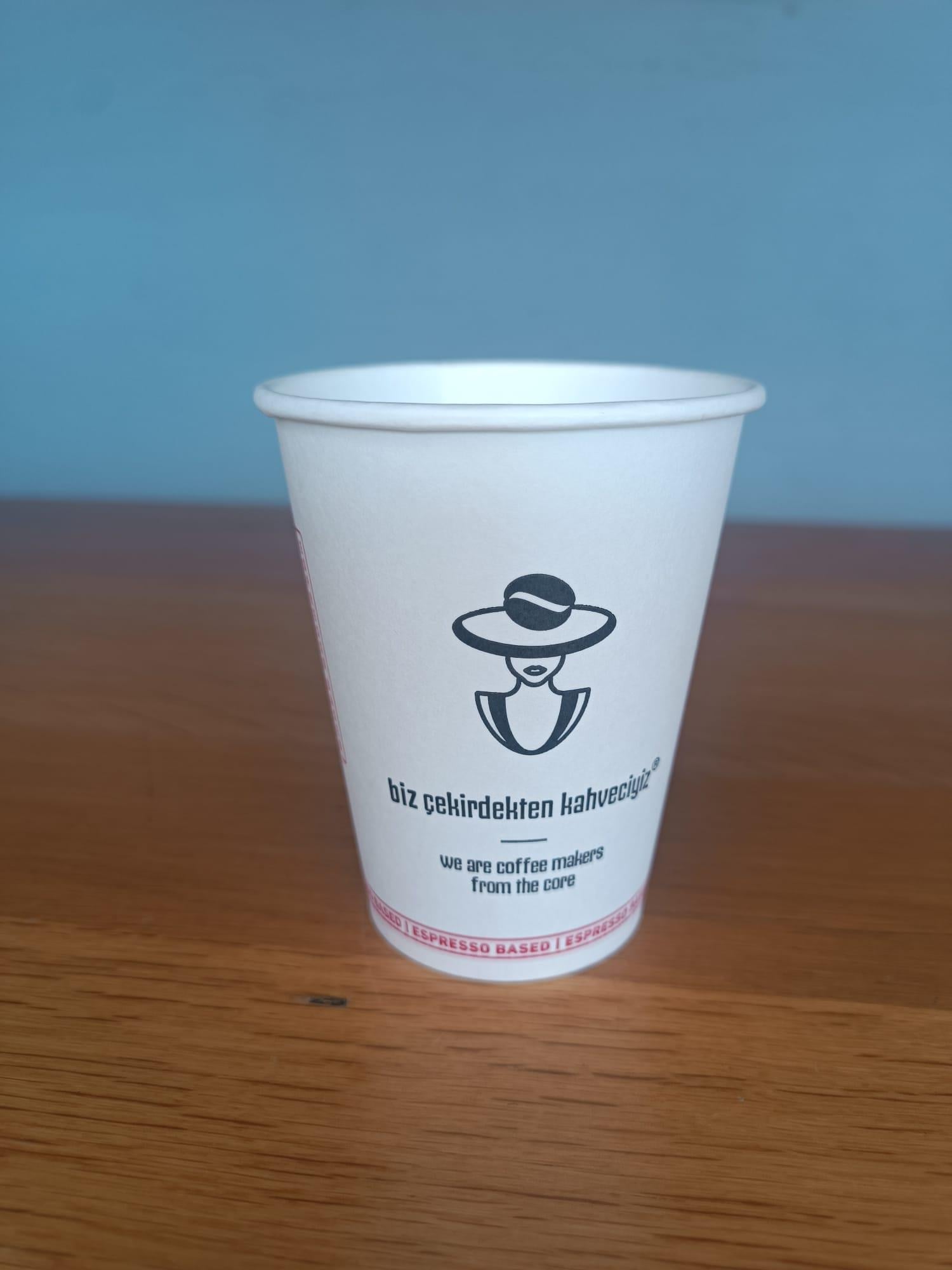 KA Baskılı Karton Bardak Espresso  9 Oz (1000 Adet)