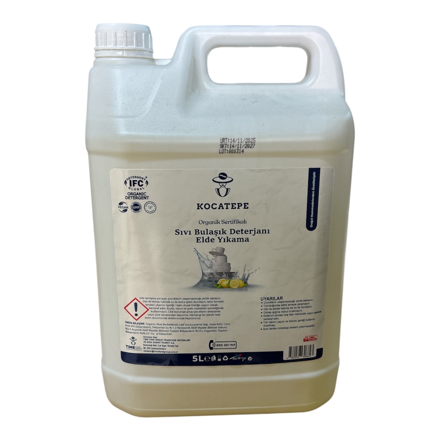KOCATEPE SIVI BULAŞIK DETERJANI ELDE YIKAMA 5000 ML