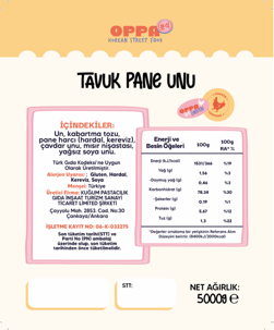 OPPA TAVUK PANE UNU 10 KG