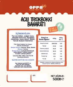 OPPA TTEOKBOKKI BAHARATI 10 KG