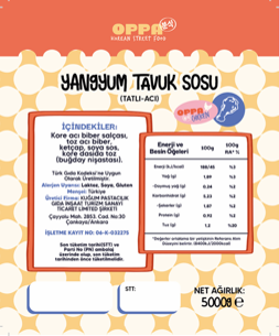 OPPA YANGYUM TAVUK SOSU 5300 GR