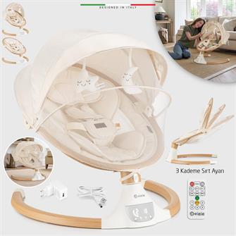 Elele Amore 2 Elektrikli Otomatik Sallanan Ana Kucağı Kademeli Bej