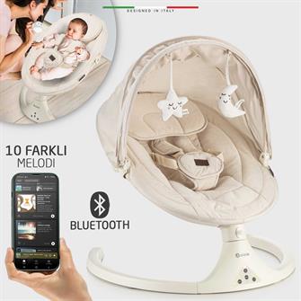 Elele Dormire 2 Elektrikli Otomatik Sallanan Kademeli Ana Kucağı Bej