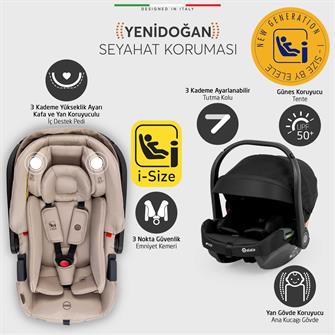 Elele Firenze Travel Sistem Bebek Arabası Siyah