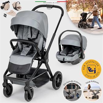 Elele Firenze Travel Sistem Bebek Arabası Gri