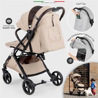 Elele Flight 2  Kabin Tipi Bebek Arabası Bej