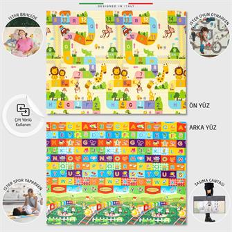 Elele Game Road Katlanabilir Oyun Matı Oyun Halısı 180x200x1,5 Cm XFD311 Game Road