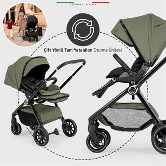 Elele Liberta Çift Yönlü Bebek Arabası Yeşil