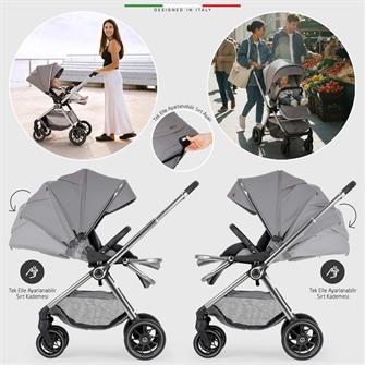 Elele Liberta Çift Yönlü Bebek Arabası Yeşil