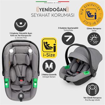 Elele Liberta Travel Sistem Bebek Arabası Gri