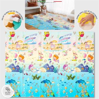 Elele Mare Katlanabilir Oyun Matı Oyun Halısı 180x200x1 Cm XFD214 Mare