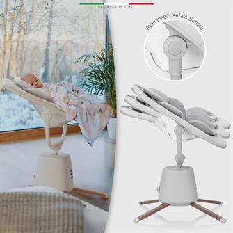 Elele Mio Elektrikli Otomatik Sallanan Ana Kucağı Kademeli Gri