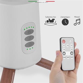 Elele Mio Elektrikli Otomatik Sallanan Ana Kucağı Kademeli Bej