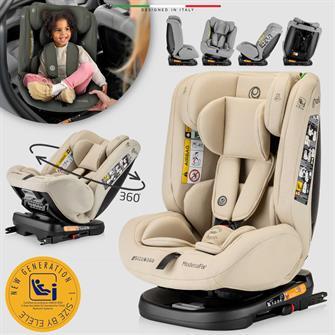 Elele ModenaFix 2 360° Dönen I-Size Oto Koltuğu İsoFix 40-150 CM 0-36 KG Bej