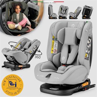 Elele ModenaFix 2 360° Dönen I-Size Oto Koltuğu İsoFix 40-150 CM 0-36 KG Gri