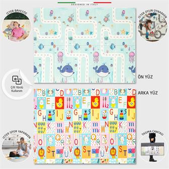 Elele Ocean Road Katlanabilir Oyun Matı Oyun Halısı 180x200x1 XFD212 Ocean Road