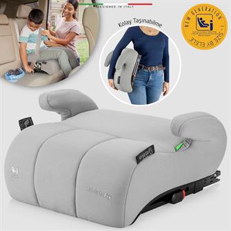 Elele RobustoFix I-Size Yükseltici Oto Koltuğu İsoFix 125-150 CM 15-36 KG Gri