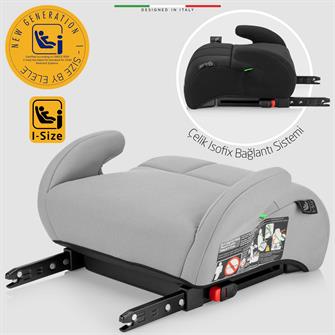 Elele RobustoFix I-Size Yükseltici Oto Koltuğu İsoFix 125-150 CM 15-36 KG Siyah