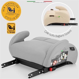 Elele RobustoFix I-Size Yükseltici Oto Koltuğu İsoFix 125-150 CM 15-36 KG Bej