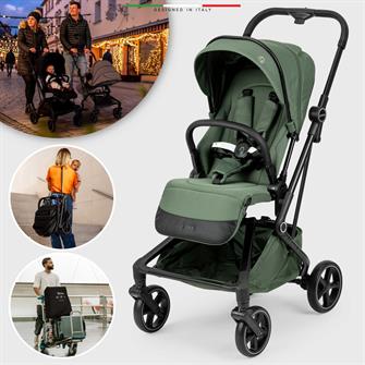 Elele Rotativo Çift Yönlü Kabin Tipi Bebek Arabası Yeşil