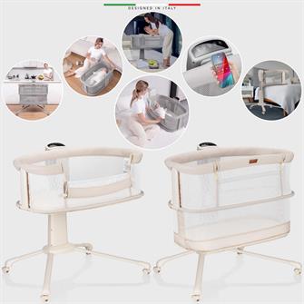 Elele Sonno 3in1 Elektrikli Otomatik Sallanan Anne Yanı Beşik Park Yatak Kademeli Bej