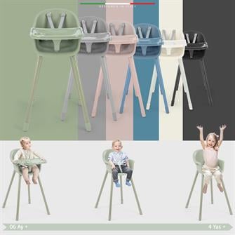 Elele Sorte 2in1 Bebek Mama Sandalyesi ve Çocuk Sandalyesi Antrasit