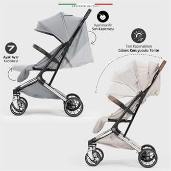 Elele Vita Premium Kabin Tipi Bebek Arabası Silver Gri