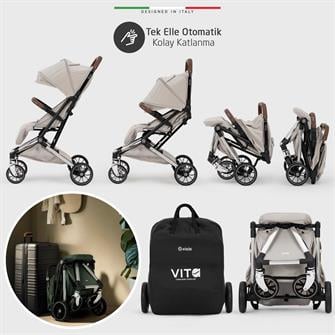 Elele Vita Premium Kabin Tipi Bebek Arabası Silver Gri