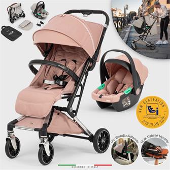 Elele Vita Premium Kabin Tipi Travel Sistem Bebek Arabası Silver Pudra