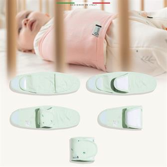 EleleLife Bebek Kundak Kemer Yenidoğan Yeşil Sanno