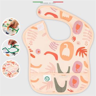 Elelelife Bebek Mama Önlüğü Sıvı Geçirmez Leke Tutmaz Cepli 6-24 Ay Fiore