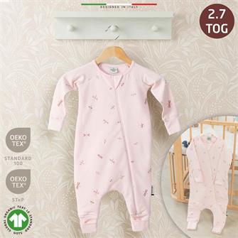 EleleLife Dolgulu Çoçuk/Bebek Uyku Tulumu 2.7 Tog Pembe Sanno