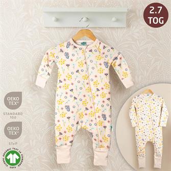 EleleLife Dolgulu Çoçuk/Bebek Uyku Tulumu 2.7 Tog Pudra Flor